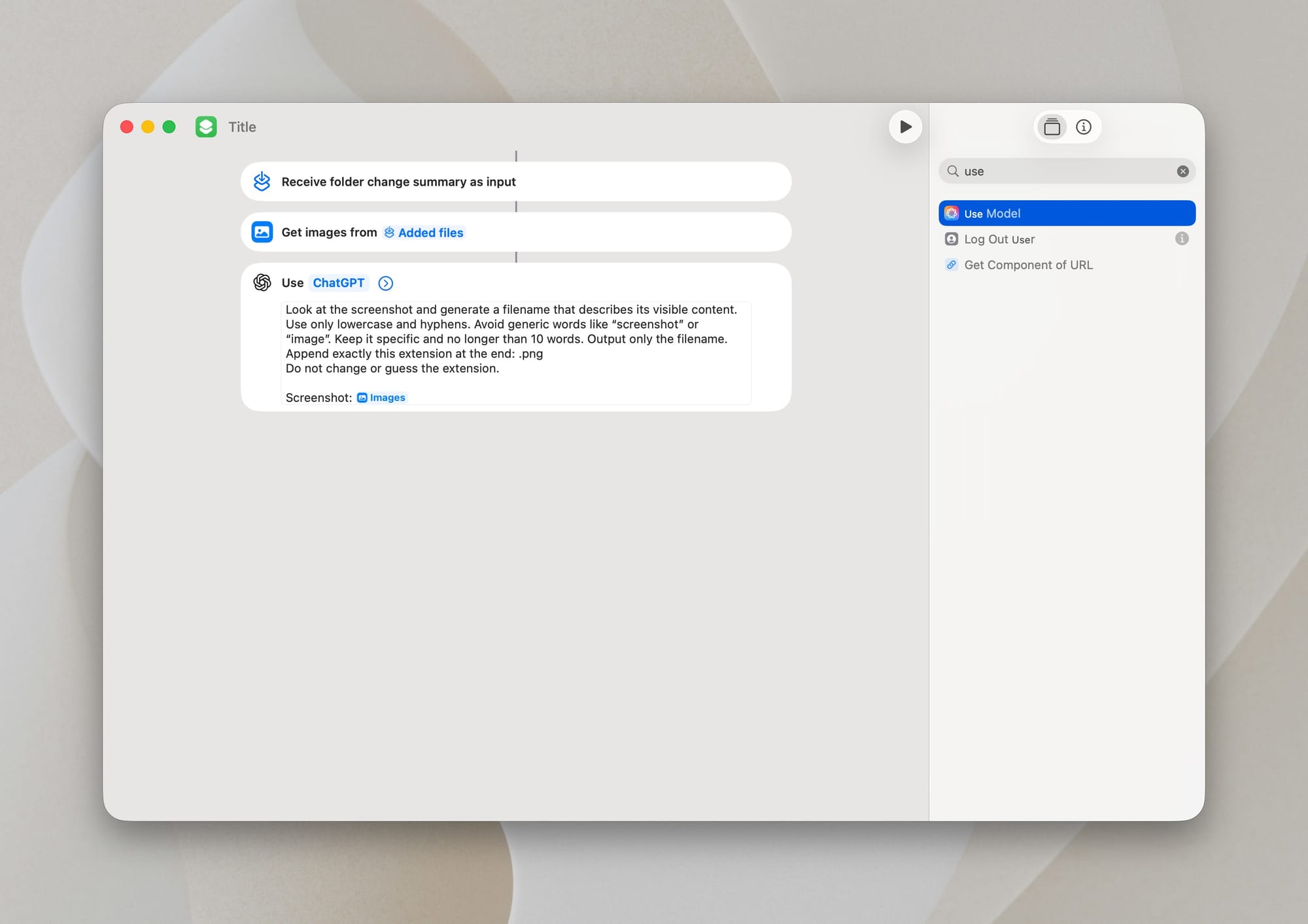 Automate macOS screenshots with AI and make file discovery effortless