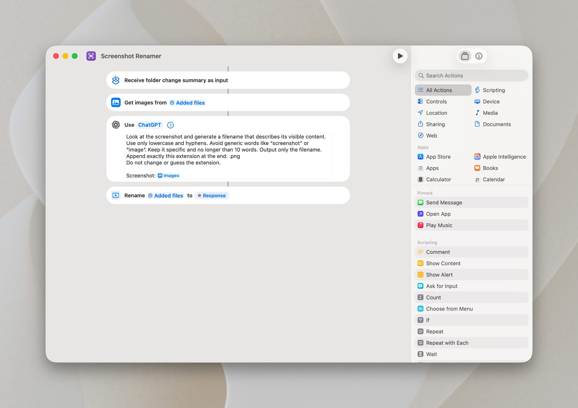 Automate macOS screenshots with AI and make file discovery effortless