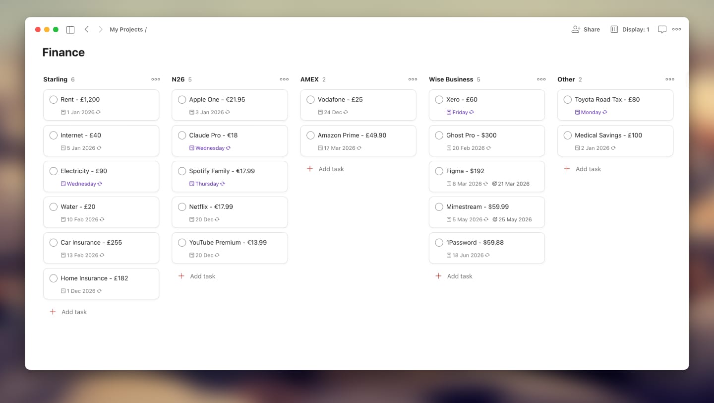 Your to-do app is already a financial dashboard; you just haven't set it up yet