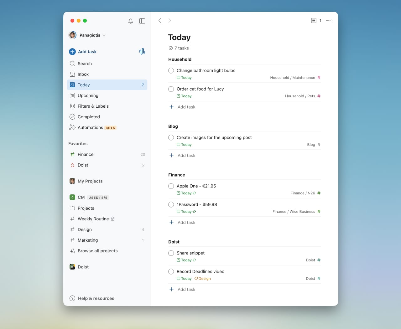 Your to-do app is already a financial dashboard; you just haven't set it up yet